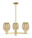 Preston Bulb - 3 Light - 18 inch - Satin Gold - Pendant (3442|716-3CR-SG-G459-6ME)