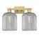Bridal Veil - 2 Light - 19 inch - Brushed Brass - Bath Vanity Light (3442|716-2W-BB-G559-8SM)