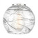 Deco Swirl 6'' Clear Glass (3442|G1213-6CL)