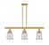 Canton - 3 Light - 36 inch - Satin Gold - Stem Hung - Island Light (3442|916-3I-SG-G182)