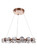 Jackie 15 Light LED Chandelier in Satin Brass (20|59415-SB-LED)