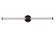 Contrast 34'' LED Vanity in Flat Black (20|20234FB-LED)