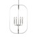Loretto Six Light Chandelier (38|GLC1316BS)