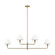 Mendota Four Light Chandelier (38|GLC1244SB)