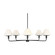 Mendota Five Light Chandelier (38|GLC1235MBK)