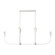 Maya Six Light Linear Chandelier (38|GLC1226MWT)