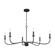 Abells Five Light Chandelier (38|GLC1196MBK)