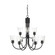 Miles Nine Light Chandelier (38|GLC1169MBK)