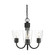 Miles Three Light Chandelier (38|GLC1153MBK)