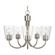 Miles Five Light Chandelier (38|GLC1145BS)