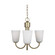 Miles Three Light Chandelier (38|GLC1123SB)