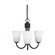 Miles Three Light Chandelier (38|GLC1123MBK)