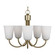 Miles Five Light Chandelier (38|GLC1115SB)