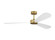Paddle Smart 60 Ceiling Fan in Burnished Brass with Matte White Blades (6|3PDSM60BBS)