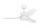 Colgin 44 LED Ceiling Fan in Matte White with Matte White Blades and Light Kit (6|3CGR44RZWD)