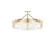 Yep by Golden Lighting Aenon 6-light Semi-Flush Mount in Brushed Champagne Brass (36|3164-6SF BCB-HWG)
