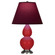 Ruby Red Small Double Gourd Accent Lamp (237|RR12P)
