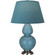 Steel Blue Double Gourd Table Lamp (237|OB22B)