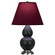 Matte Obsidian Small Double Gourd Accent Lamp (237|MOS12P)