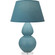 Matte Steel Blue Double Gourd Table Lamp (237|MOB62B)