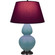 Matte Steel Blue Double Gourd Table Lamp (237|MOB57P)