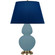 Matte Steel Blue Double Gourd Table Lamp (237|MOB55N)