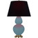 Matte Steel Blue Double Gourd Table Lamp (237|MOB55K)