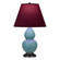 Matte Steel Blue Small Double Gourd Accent Lamp (237|MOB51P)