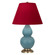 Matte Steel Blue Small Double Gourd Accent Lamp (237|MOB50R)