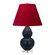Matte Midnight Blue Small Double Gourd Accent Lamp (237|MMB53R)
