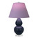 Matte Midnight Blue Small Double Gourd Accent Lamp (237|MMB53L)