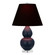 Matte Midnight Blue Small Double Gourd Accent Lamp (237|MMB53K)