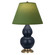 Matte Midnight Blue Small Double Gourd Accent Lamp (237|MMB50G)