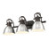 Yep by Golden Lighting Duncan 3-light Vanity in Rubbed Bronze and Pewter shade (36|3602-BA3 RBZ-PW)