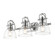 Yep by Golden Lighting Duncan 3-light Vanity in Chrome and Clear Glass (36|3602-BA3 CH-CLR)