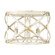 Golden Lighting Alcott 3-light Flush Mount in Antique Ivory (36|0890-FM AI)