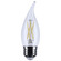 4 Watt CA10 LED; Medium Base; Clear; 5000K CCT; 120 Volt (27|S12511)
