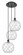 Farmhouse Rope - 3 Light - 17 inch - Matte Black - Cord Hung - Multi Pendant (3442|113B-3P-BK-G122-10RW)