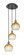 Brookhaven Globe - 3 Light - 14 inch - Black Antique Brass - Cord Hung - Multi Pendant (3442|113B-3P-BAB-G483-8AM)