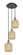 Preston Cylinder - 3 Light - 13 inch - Black Antique Brass - Cord Hung - Multi Pendant (3442|113B-3P-BAB-G460-7ME)