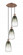 Brookhaven Almond - 3 Light - 13 inch - Antique Copper - Cord Hung - Multi Pendant (3442|113B-3P-AC-G480-6SL)