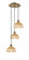 Bristol Natural II - 3 Light - 14 inch - Antique Brass - Cord Hung - Multi Pendant (3442|113B-3P-AB-NBD2-75-NAT)