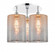 Cobbleskill - 3 Light - 21 inch - Polished Chrome - Semi-Flush Mount (3442|516-3C-PC-G116-L)