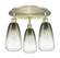 Brookhaven Almond - 3 Light - 18 inch - Antique Brass - Semi-Flush Mount (3442|516-3C-AB-G480-6SL)