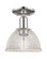 Arietta - 1 Light - 8 inch - Polished Nickel - Semi-Flush Mount (3442|716-1C-PN-G422)