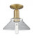 Orwell - 1 Light - 8 inch - Brushed Brass - Semi-Flush Mount (3442|716-1C-BB-G132)