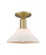 Orwell - 1 Light - 8 inch - Brushed Brass - Semi-Flush Mount (3442|716-1C-BB-G131)