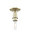 Arcadia - 1 Light - 5 inch - Antique Brass - Semi-Flush Mount (3442|716-1C-AB)