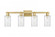 Clymer - 4 Light - 31 inch - Brushed Brass - Bath Vanity Light (3442|716-4W-BB-G802)