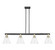Berkshire Glass - 4 Light - 51 inch - Black Antique Brass - Stem hung - Island Light (3442|716-4I-BAB-GBC-84)